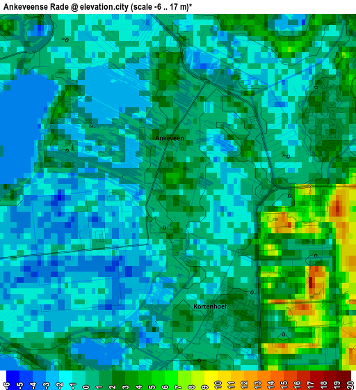 Ankeveense Rade elevation map