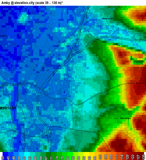 Amby elevation map