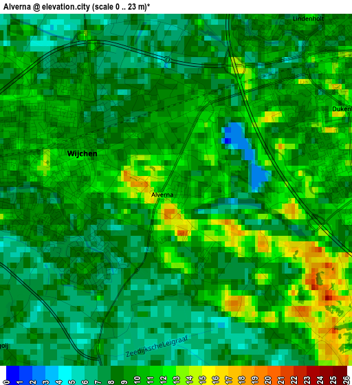 Alverna elevation map