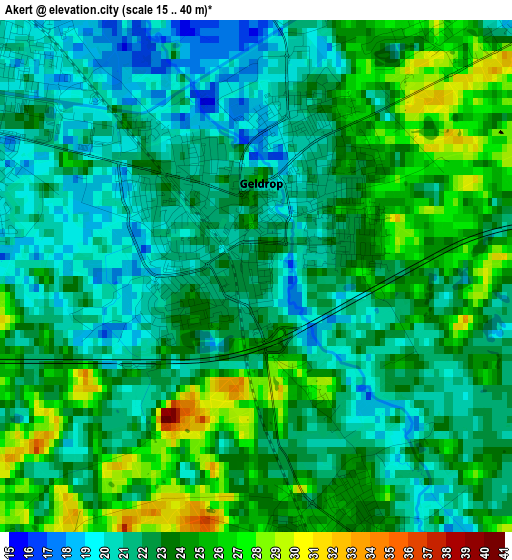 Akert elevation map