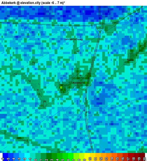 Abbekerk elevation map