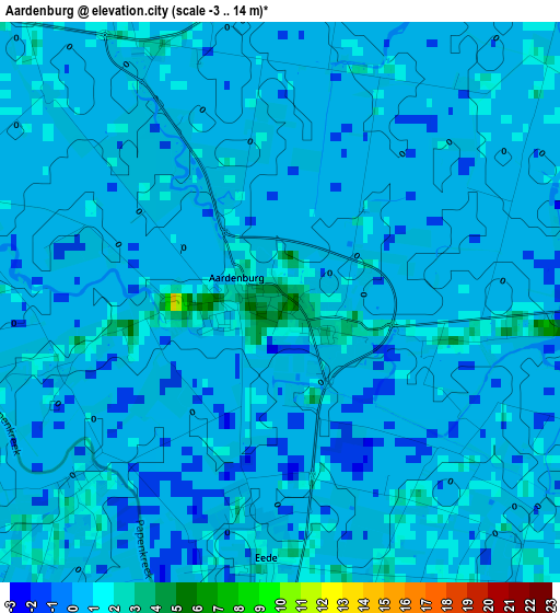 Aardenburg elevation map