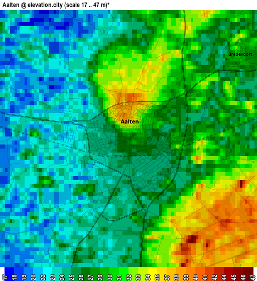 Aalten elevation map