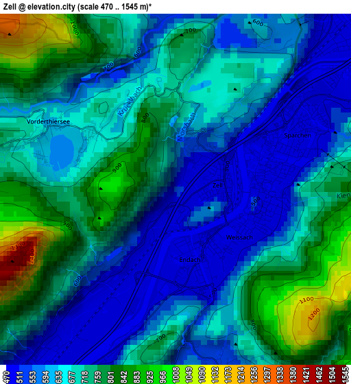 Zell elevation map