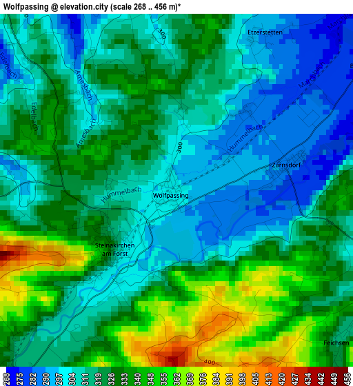 Wolfpassing elevation map