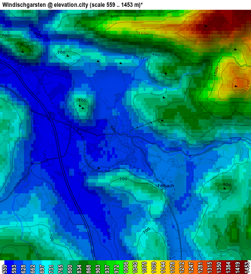 Windischgarsten elevation map