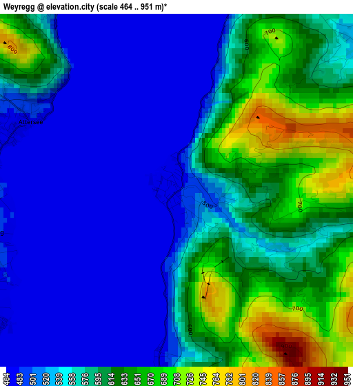 Weyregg elevation map