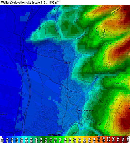 Weiler elevation map