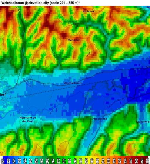 Weichselbaum elevation map