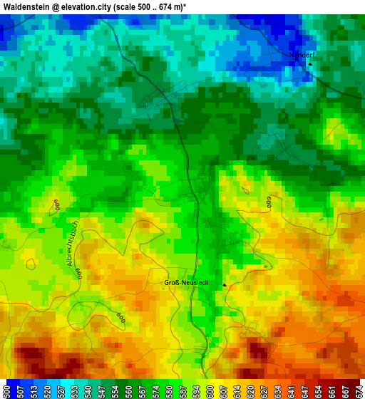 Waldenstein elevation map