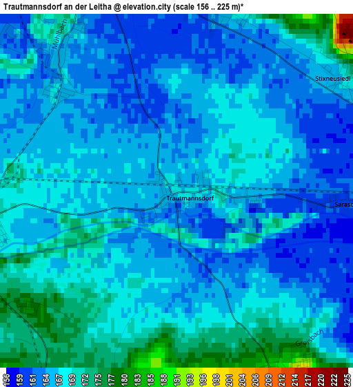 Trautmannsdorf an der Leitha elevation map