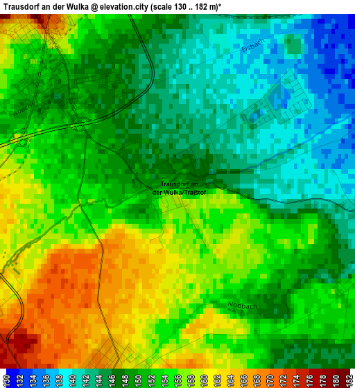 Trausdorf an der Wulka elevation map
