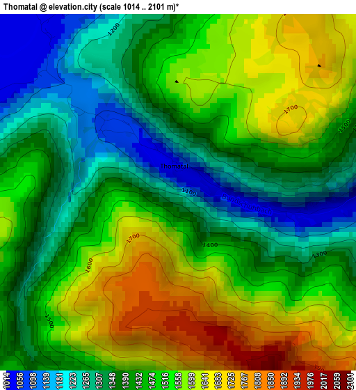 Thomatal elevation map