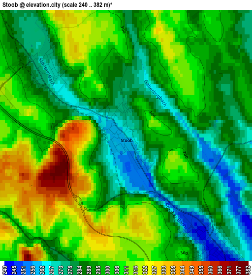 Stoob elevation map