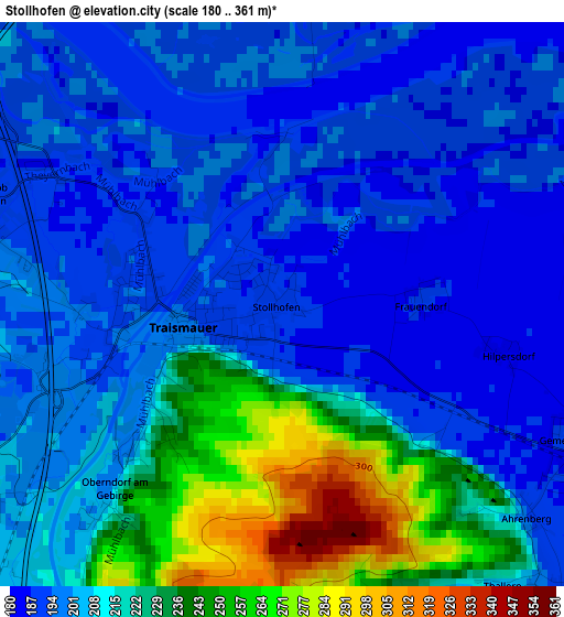 Stollhofen elevation map