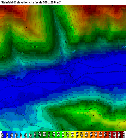 Steinfeld elevation map