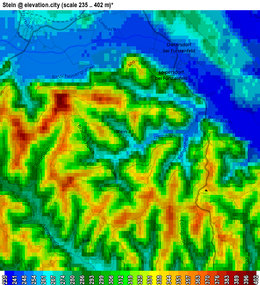 Stein elevation map