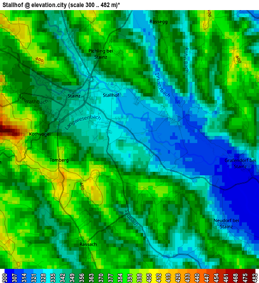 Stallhof elevation map