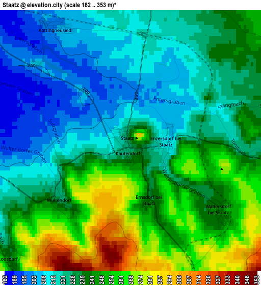 Staatz elevation map