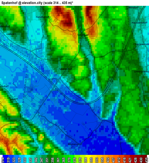 Spatenhof elevation map