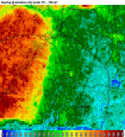 Seyring elevation map