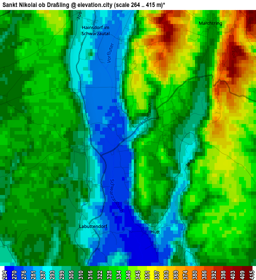 Sankt Nikolai ob Draßling elevation map