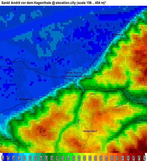 Sankt Andrä vor dem Hagenthale elevation map