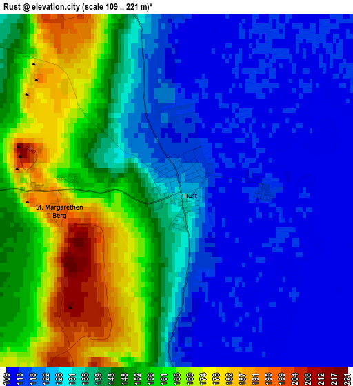 Rust elevation map