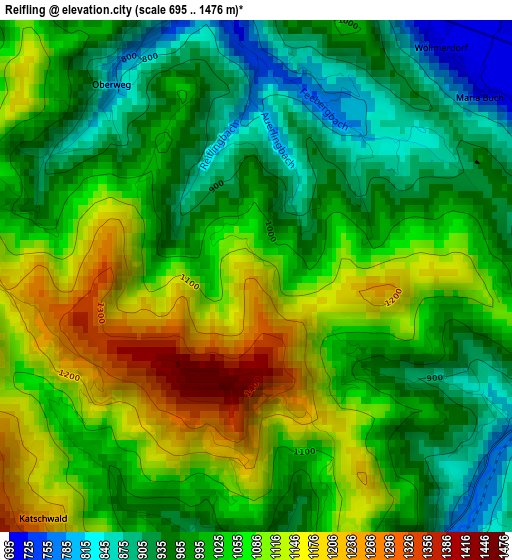 Reifling elevation map