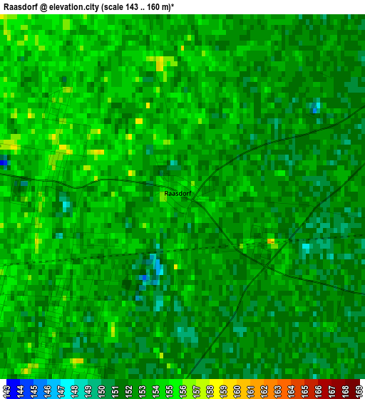 Raasdorf elevation map