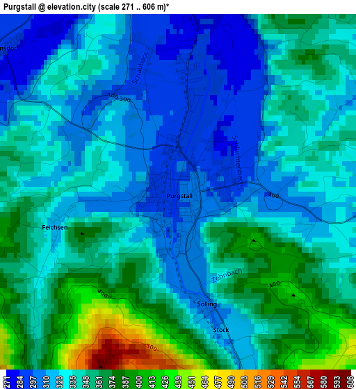 Purgstall elevation map