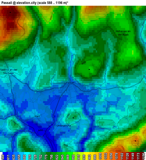 Passail elevation map