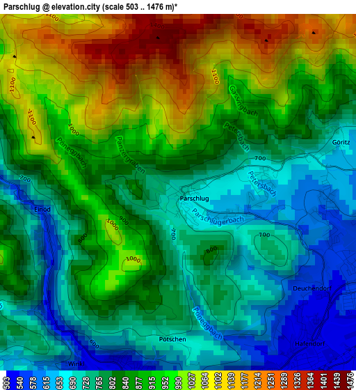 Parschlug elevation map