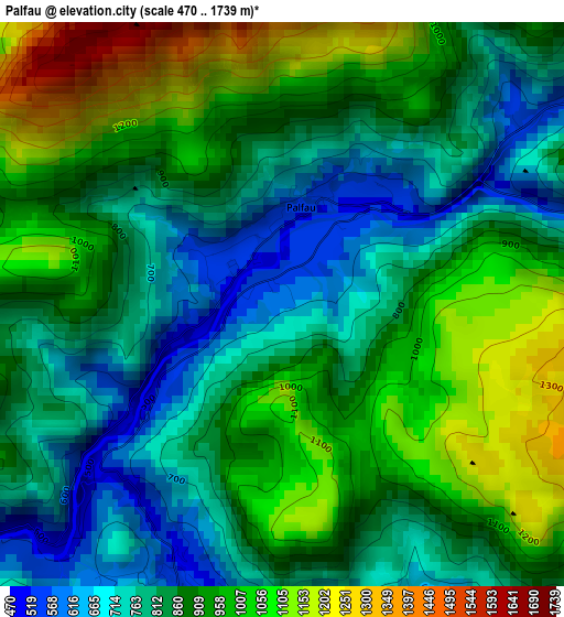 Palfau elevation map