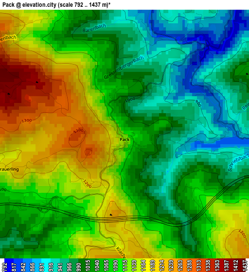 Pack elevation map