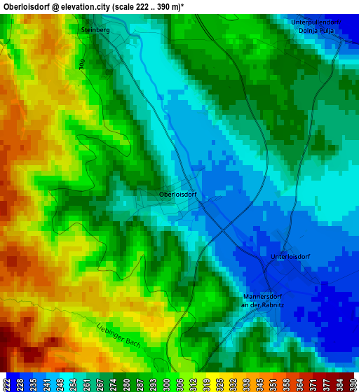 Oberloisdorf elevation map