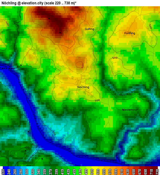 Nöchling elevation map