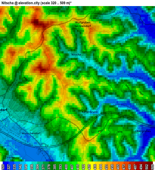 Nitscha elevation map