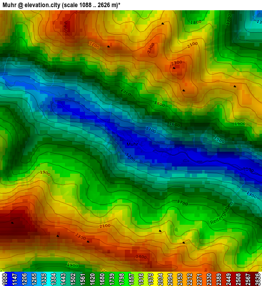 Muhr elevation map