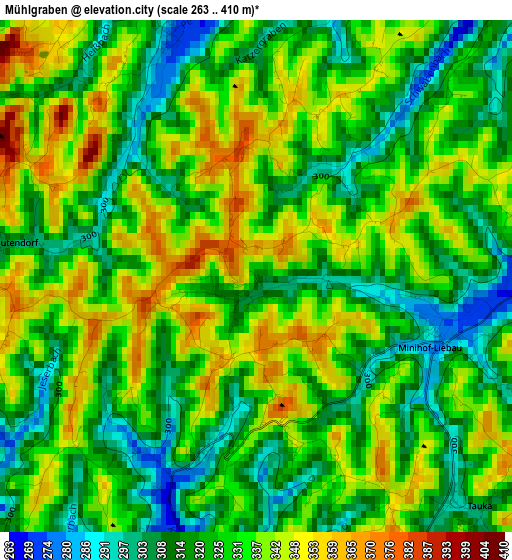 Mühlgraben elevation map