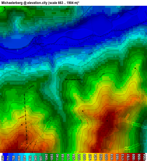 Michaelerberg elevation map