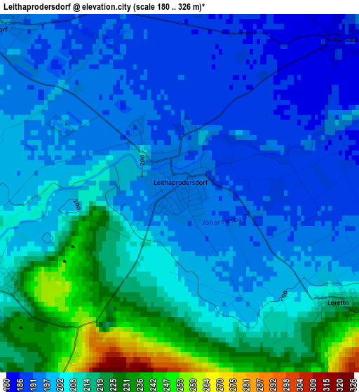 Leithaprodersdorf elevation map