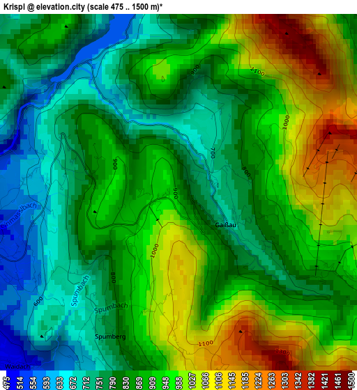 Krispl elevation map