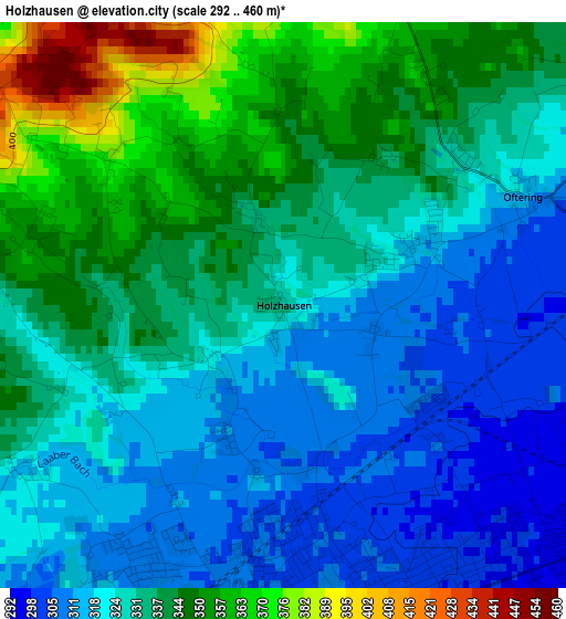 Holzhausen elevation map