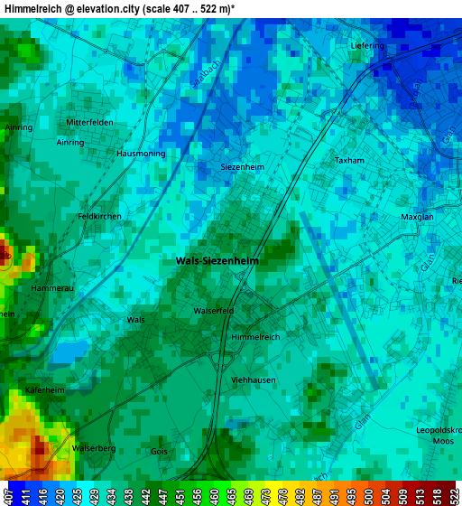 Himmelreich elevation map