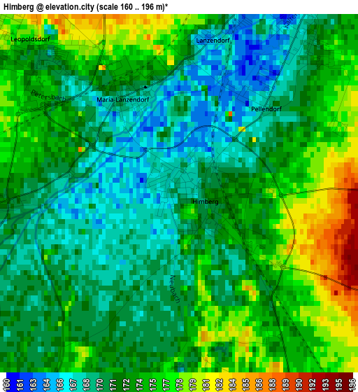 Himberg elevation map