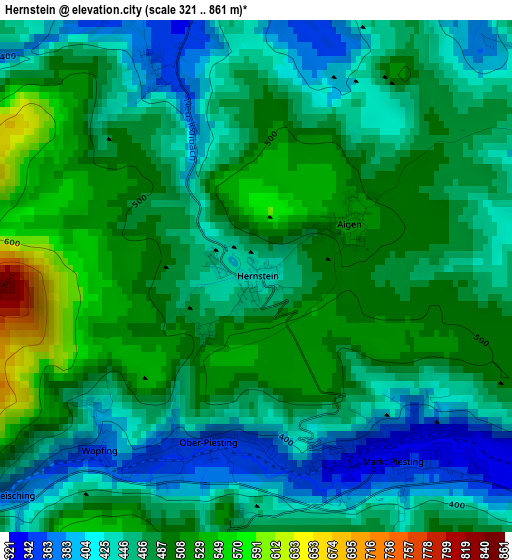 Hernstein elevation map