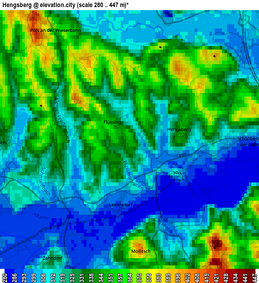 Hengsberg elevation map