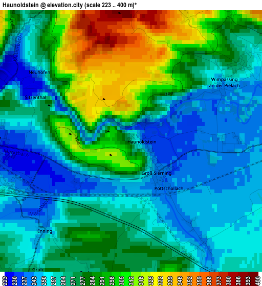 Haunoldstein elevation map