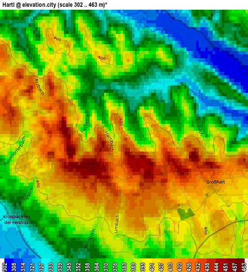 Hartl elevation map